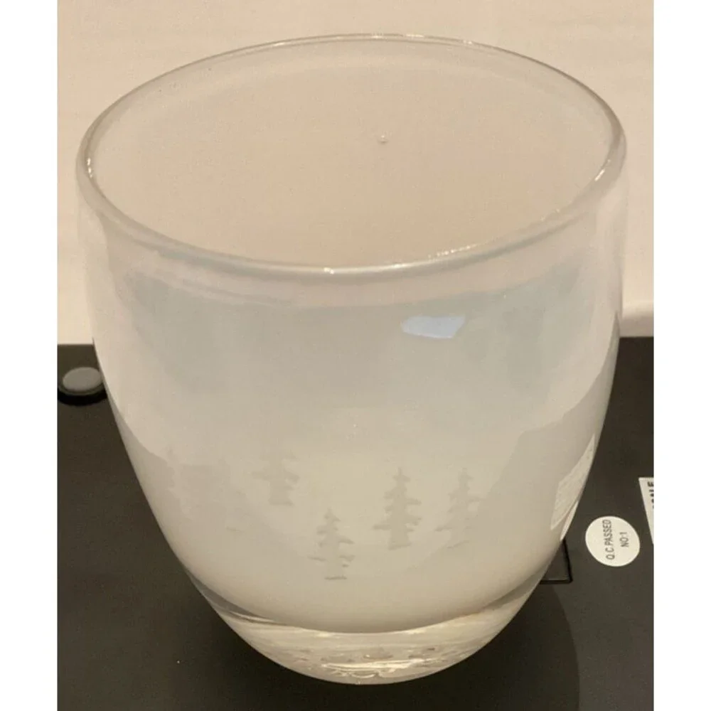 Retired Pre-Triskelion Glassybaby “Forest Walk” Name Disc Tealight Bellybutton